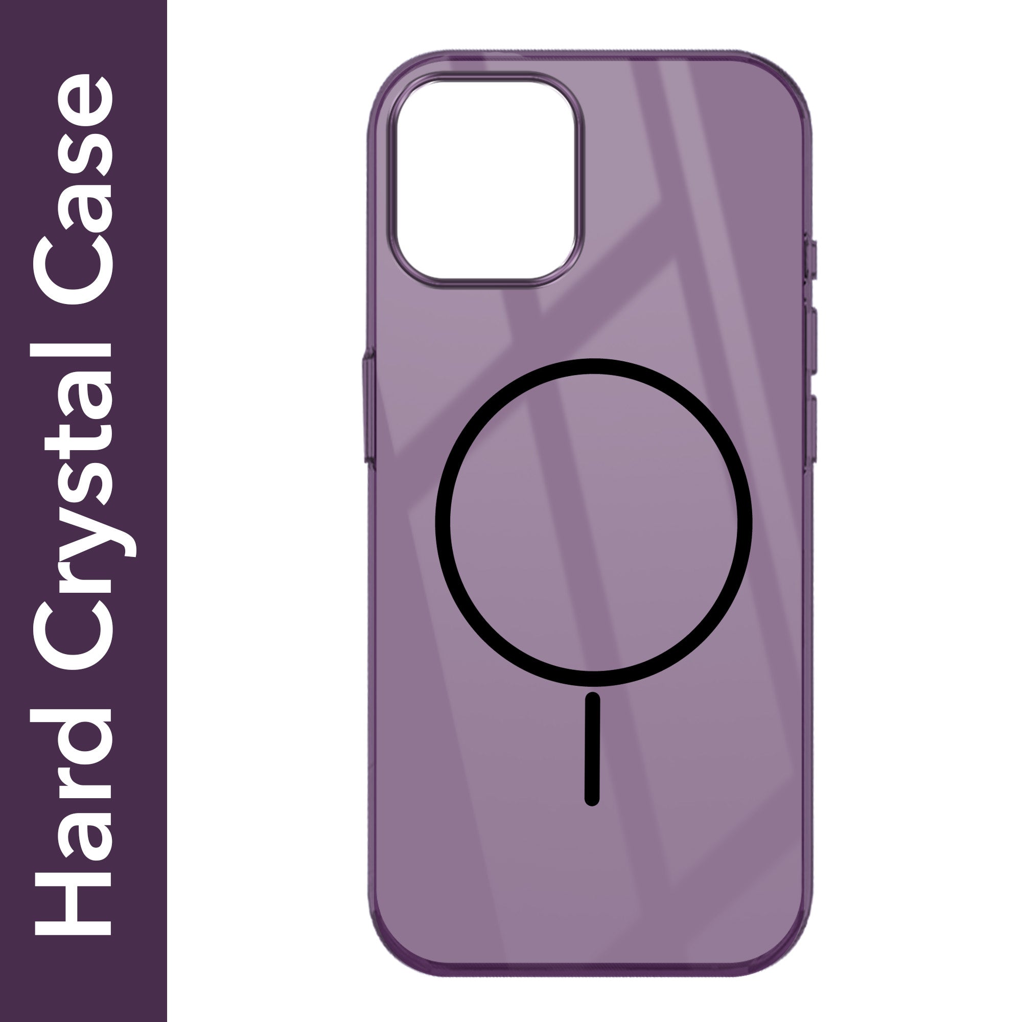For Apple iPhone 11 Pro Max Back Cover Case Crystal Anti Yellow (MagSafe Wireless Charging Support |Camera Protection Bump)