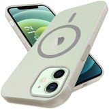 For Apple iPhone 12 Back Cover Case (Frosted Matte Feel | MagSafe Compatible Wireless Charging | Polycarbonate Material)