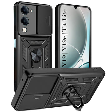 For Vivo Y19 | Vivo Y19e | Vivo T4 Lite Back Cover Case (Hybrid Dual Armor Polycarbonate)