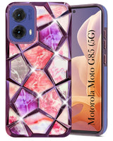 For Motorola Moto G85 5G Back Cover Case Compatible With ( Dual Design Glitter Sparkle and Detachable Diamond Print Case | Soft and Flexible)