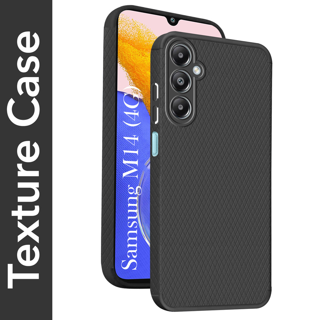 For Samsung Galaxy M14 4G Back Cover Case (Liquid Silicone | Side Grip | Camera Protection)
