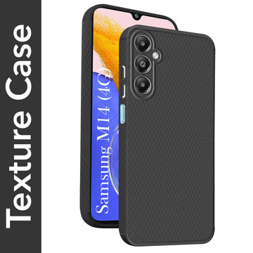 For Samsung Galaxy M14 4G Back Cover Case (Liquid Silicone | Side Grip | Camera Protection)