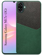 For Samsung Galaxy M17e Back Cover Case (Dual PU Leather Stitch | Professional Minimalist | Soft and Flexible)