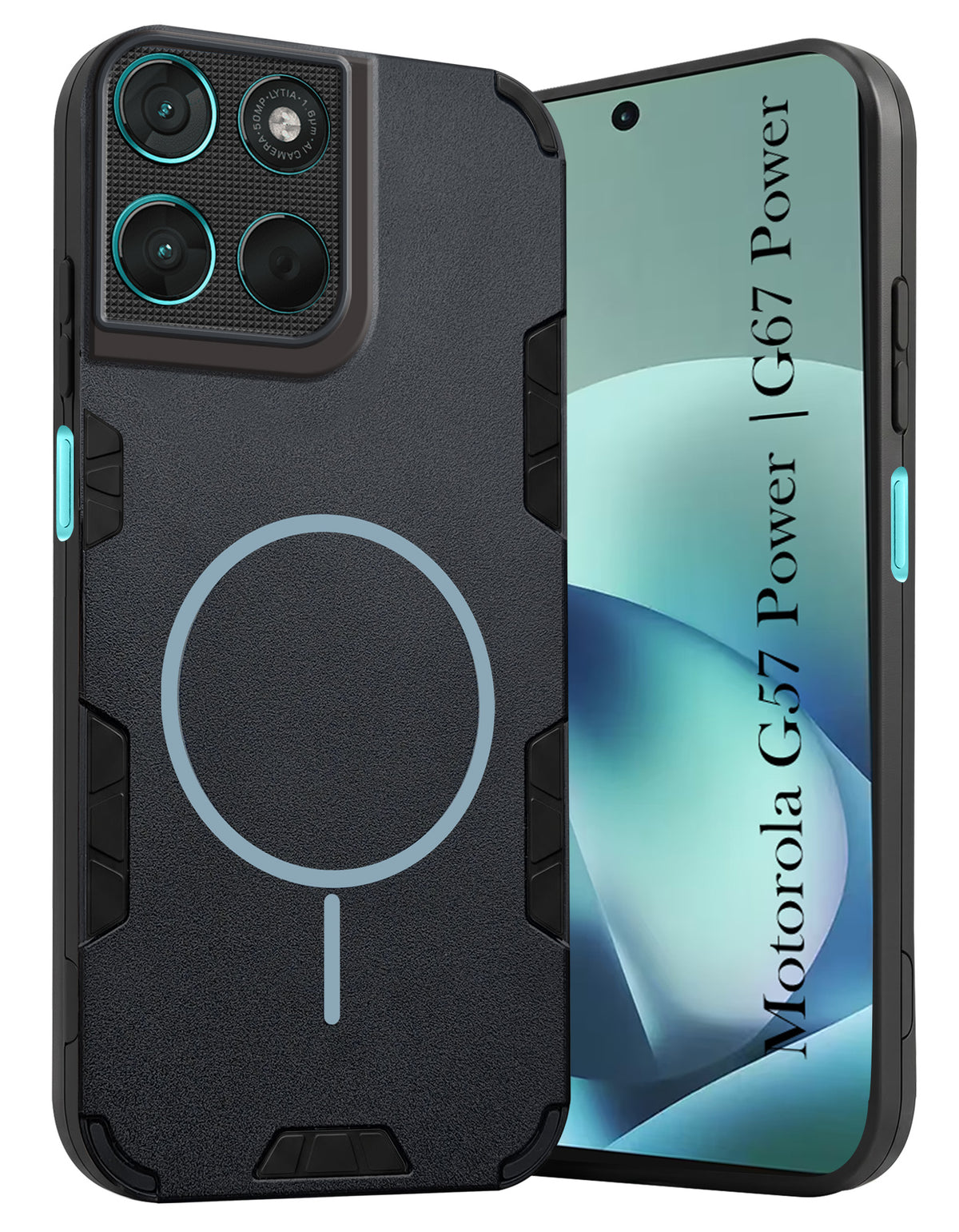 For Motorola Moto G67 Power | G57 Power Back Cover Case (Slim Hybrid Armor | Shockproof Camera Protection | Rugged Dual Layer)