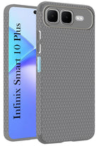 For Infinix Smart 10 Plus Back Cover Case (Camera Protection | Side Grip Texture | Soft and Flexible)