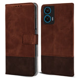For Motorola Moto G96 Flip Cover Case ( Professional Dual Leather Wallet with Magnetic Closure)