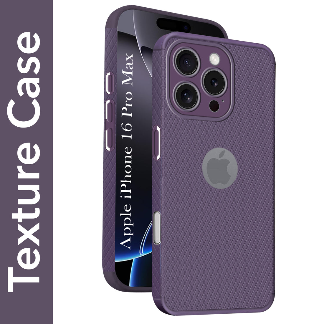 For Apple iPhone 16 Pro Max Back Cover Case (Liquid Silicone | Side Grip | Camera Protection)