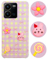 For Vivo Y35 Back Cover Case (3D Cute Cartoons | Hard Back Side Soft | Matte Premium Finish | HD Printing)