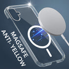 For Samsung Galaxy A06 Back Cover Case Lifetime Anti-Yellow MagSafe Compatible Clear (Sleek Hard Crystal | Shockproof and Camera Protection)