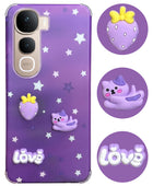 For Vivo Y400 Pro Back Cover Case (3D Cute Cartoons | Hard Back Side Soft | Matte Premium Finish | HD Printing)