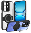For Vivo iQOO Z10x Back Cover Case with stand (Built-in Ring Holder Kickstand | Lifetime Anti Yellow | Camera Protection)