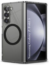 For Samsung Galaxy Z Fold 5 Back Cover Case Lifetime Anti-Yellow Clear (Magnetic Charging Support | Sleek Hard Crystal | Shockproof and Camera Protection)