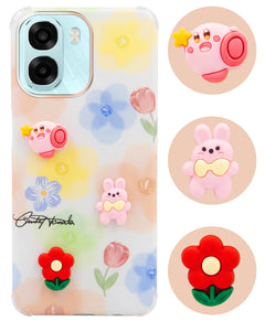 For Oppo A6X | Oppo A6S Back Cover Case (3D Cute Cartoons | Hard Back Side Soft | Matte Premium Finish | HD Printing)