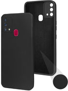 For Samsung Galaxy M21s Back Cover ( Silicone Clear Shockproof Case with Camera Protection | Soft and Flexible | Transparent)