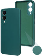 For Samsung Galaxy S25 Edge  Back Cover Case (Matte Finish Silicone with Inside Fiber cloth)
