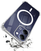 For Vivo Y05 4G Back Cover Shockproof Crystal-Clear (Magsafe Wireless Support | Drop & Camera Protection | Hard Polycarbonate)