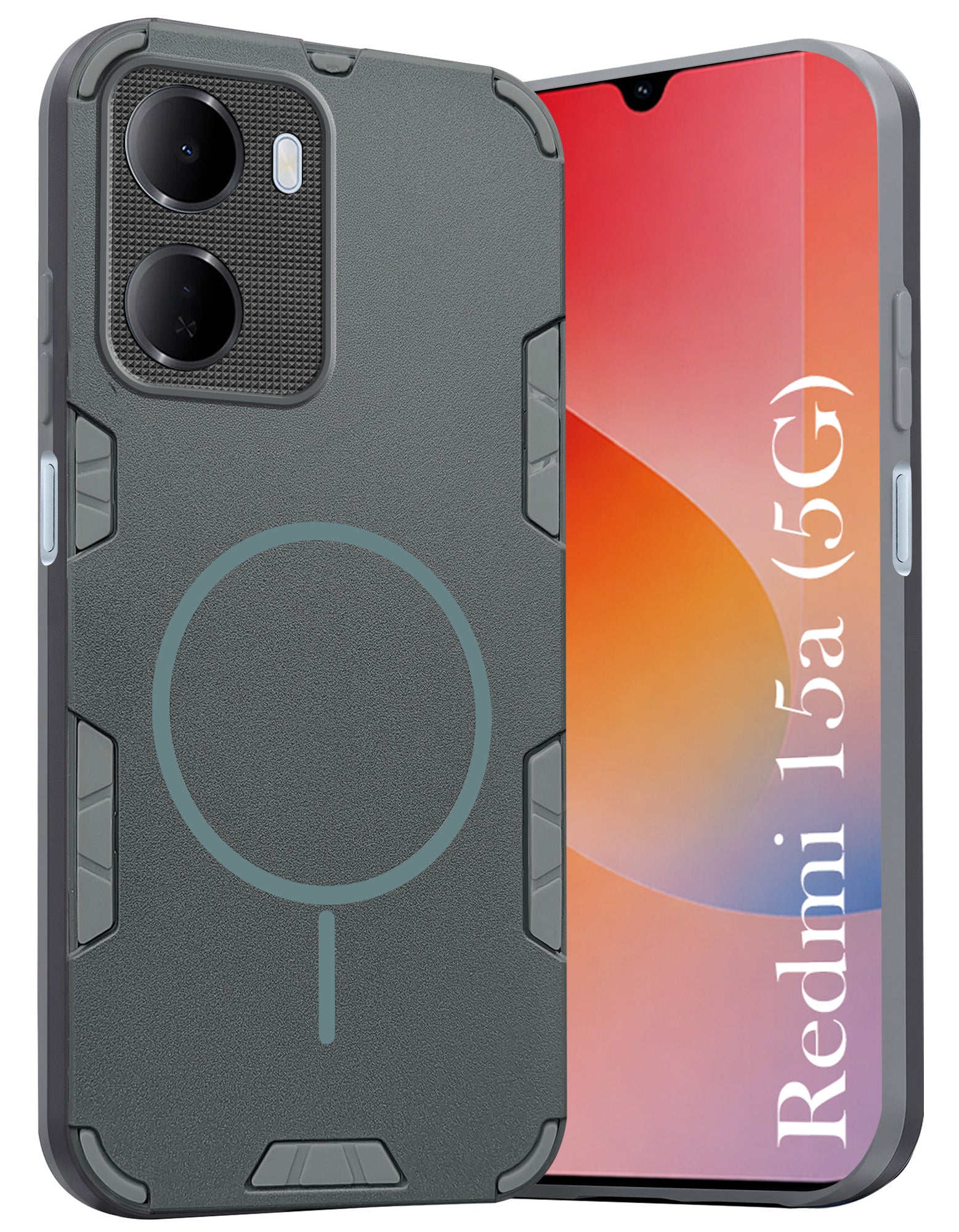 For Redmi 15A 5G Back Cover Case (Slim Hybrid Armor | Shockproof Camera Protection | Rugged Dual Layer)
