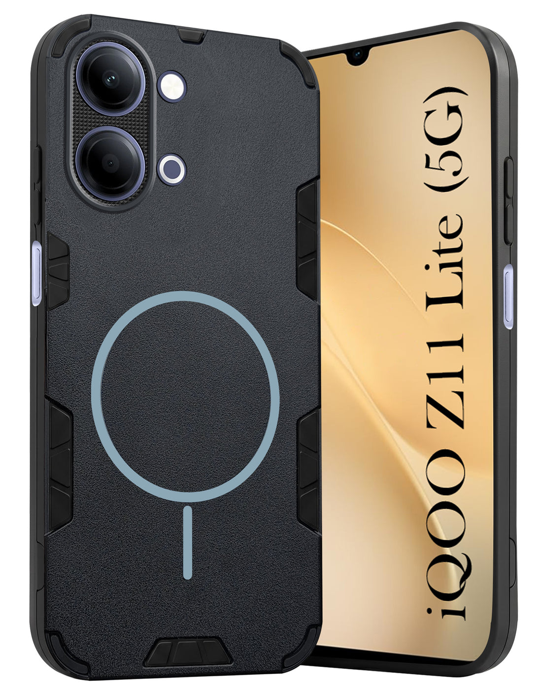 For Vivo iQOO Z11 Lite Back Cover Case (Slim Hybrid Armor | Shockproof Camera Protection | Rugged Dual Layer)