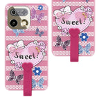 For Realme 16 Pro Plus 5G Back Cover Case (3D Cute Heart Strap Holder | Camera Protection | Designer Girls Print)