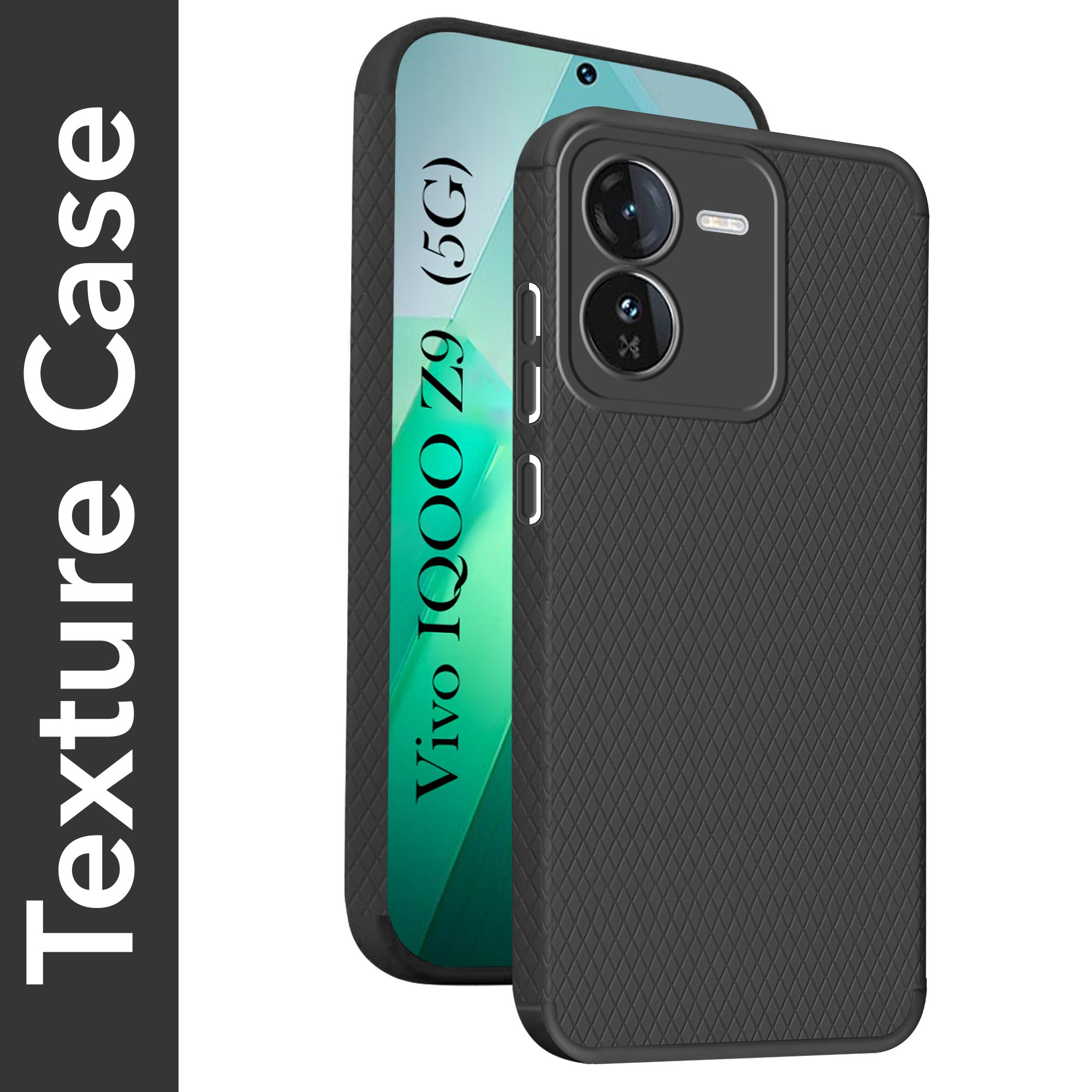 For Vivo IQOO Z9 5G Back Cover Case (Liquid Silicone | Side Grip | Camera Protection)