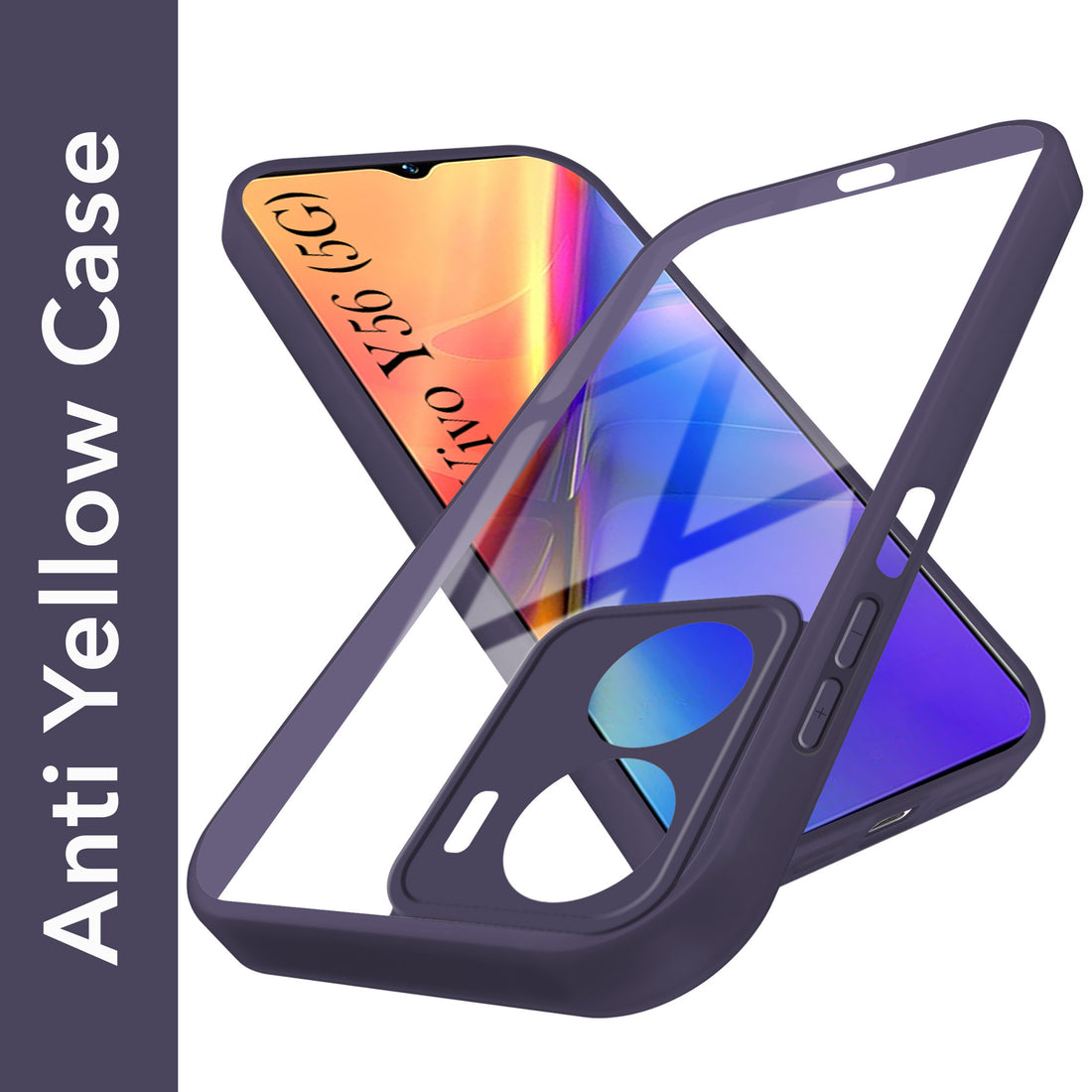 For Vivo Y56 5G Ultra-Hybrid Back Cover Case (Lifetime Anti Yellow | Anti Scratch | Crystal Clear Shockproof)
