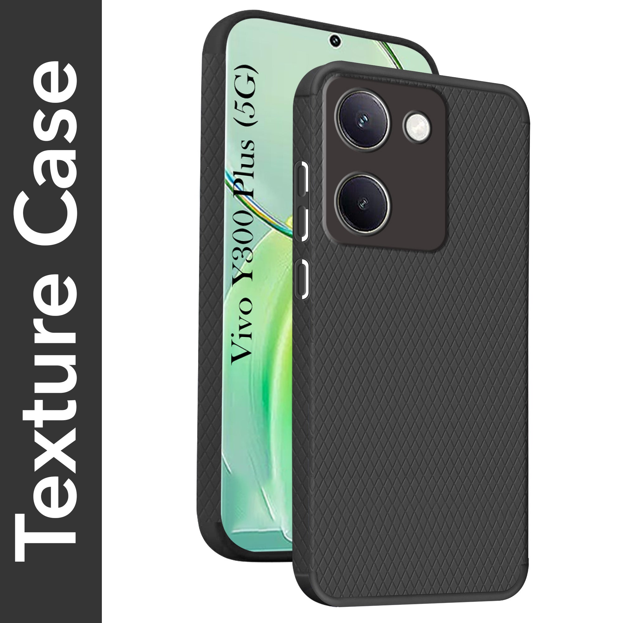 For Vivo Y300 Plus Back Cover Case (Liquid Silicone | Side Grip | Camera Protection)