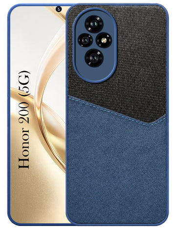 For Honor 200 5G Back Cover Case (Dual PU Leather Stitch | Professional Minimalist | Soft and Flexible)