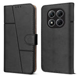 For Xiaomi Poco X7  Flip Cover Case ( Stitched Leather with Magnetic Closure)