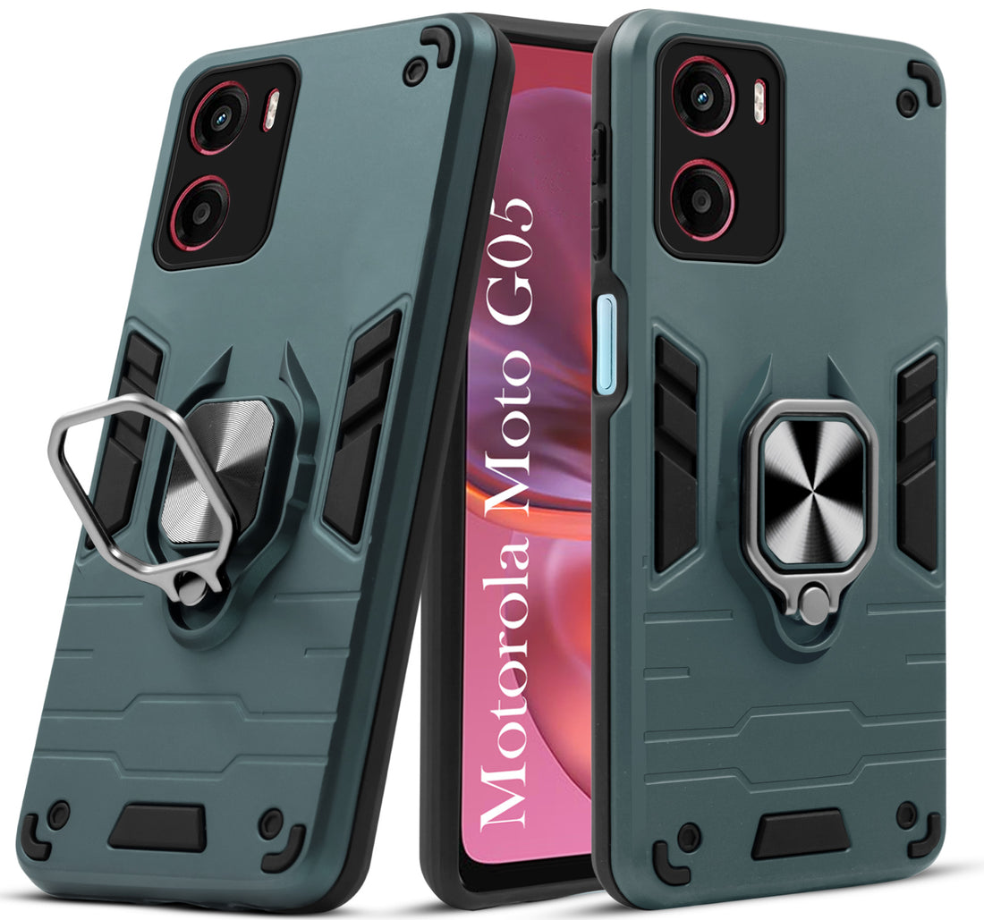 For Motorola Moto G05 Back Cover Case (Shockproof Polycarbonate Dual Layer Hybrid Armor)