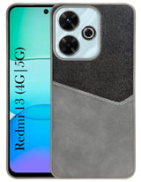 For Xiaomi Mi Redmi 13 4G | 5G Back Cover Case (Dual PU Leather Stitch | Professional Minimalist | Soft and Flexible)