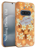 For Nothing Phone 3A Back Cover Case (Cute Floral Design | Flower Print for Girls | MagSafe Compatible Wireless Charging)