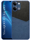 For Vivo iQOO Z11 Lite Back Cover Case (Dual PU Leather Stitch | Professional Minimalist | Soft and Flexible)
