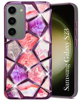 For Samsung Galaxy S23 5G Back Cover Case (Dual Design Glitter Sparkle and Detachable Diamond Print Case | Soft and Flexible)