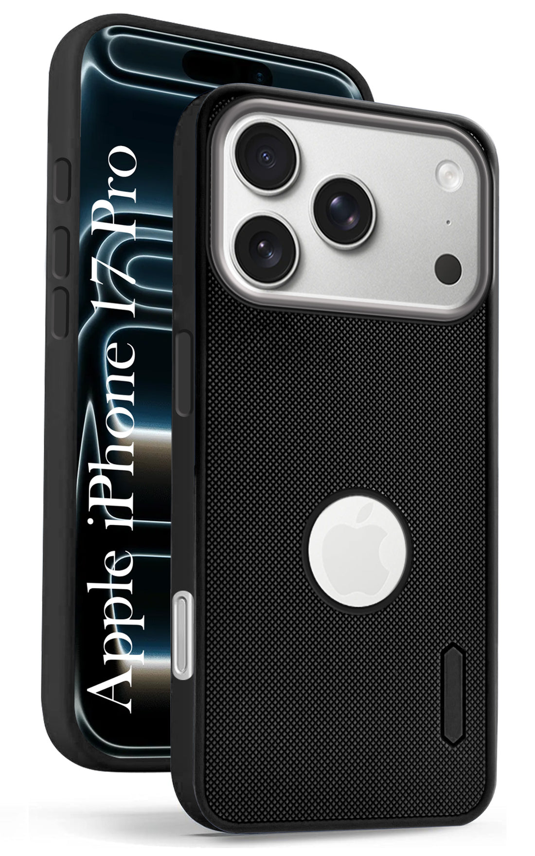 For Apple iPhone 17 Pro Back Cover Case Rubberised (Textured Grip Design | Micro-Fiber Cloth Inside | Slim and Light Weight | Soft Touch and Feel)