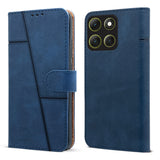 For Motorola Moto G86 Power Flip Cover Case ( Stitched Leather with Magnetic Closure)