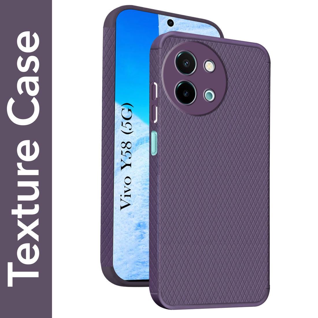For Vivo Y58 5G Back Cover Case (Liquid Silicone | Side Grip | Camera Protection)