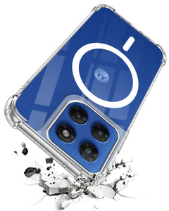 For Motorola Moto G37 Power Back Cover Shockproof Crystal-Clear (Magsafe Wireless Support | Drop & Camera Protection | Hard Polycarbonate)