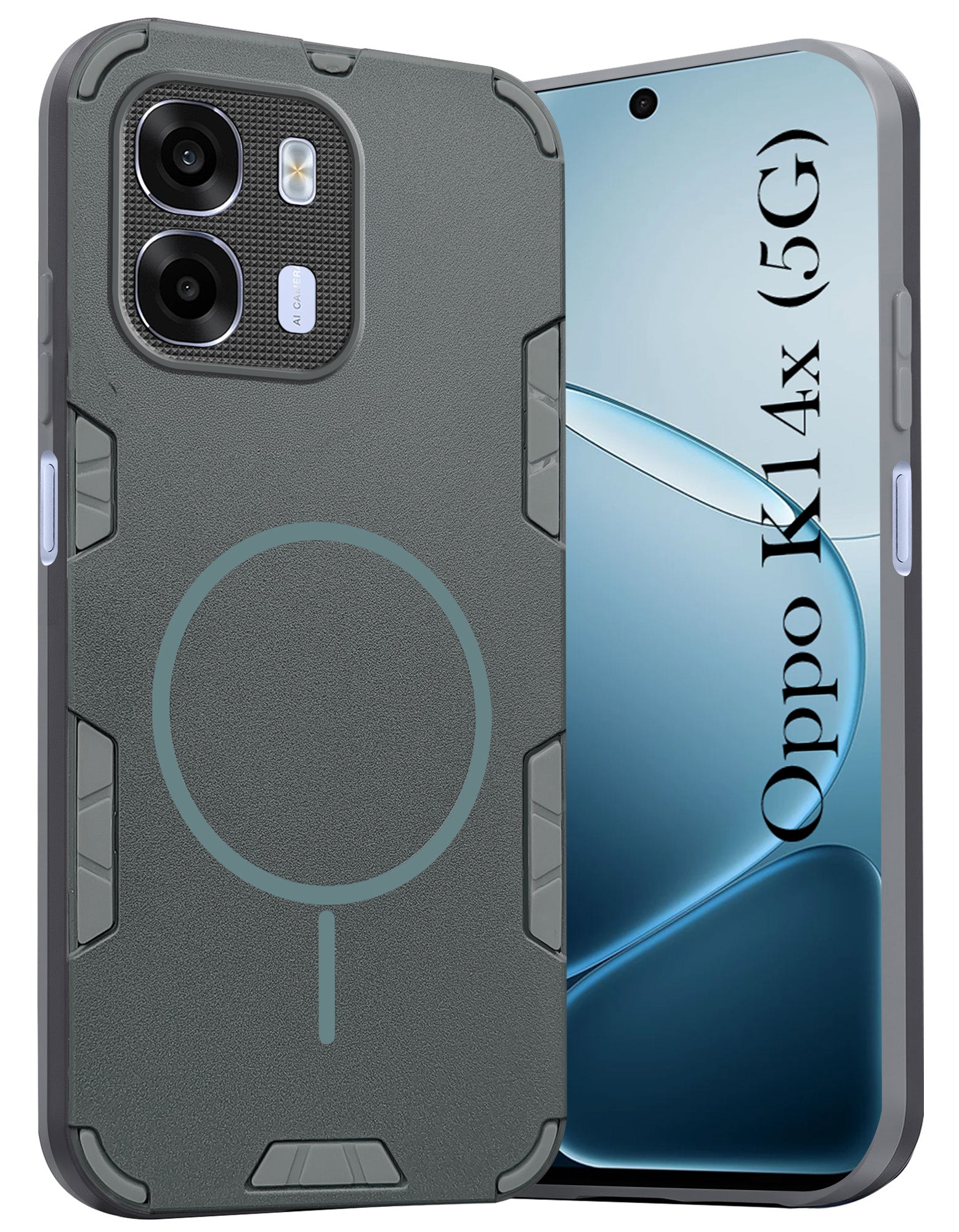 For Oppo K14x 5G Back Cover Case (Slim Hybrid Armor | Shockproof Camera Protection | Rugged Dual Layer)