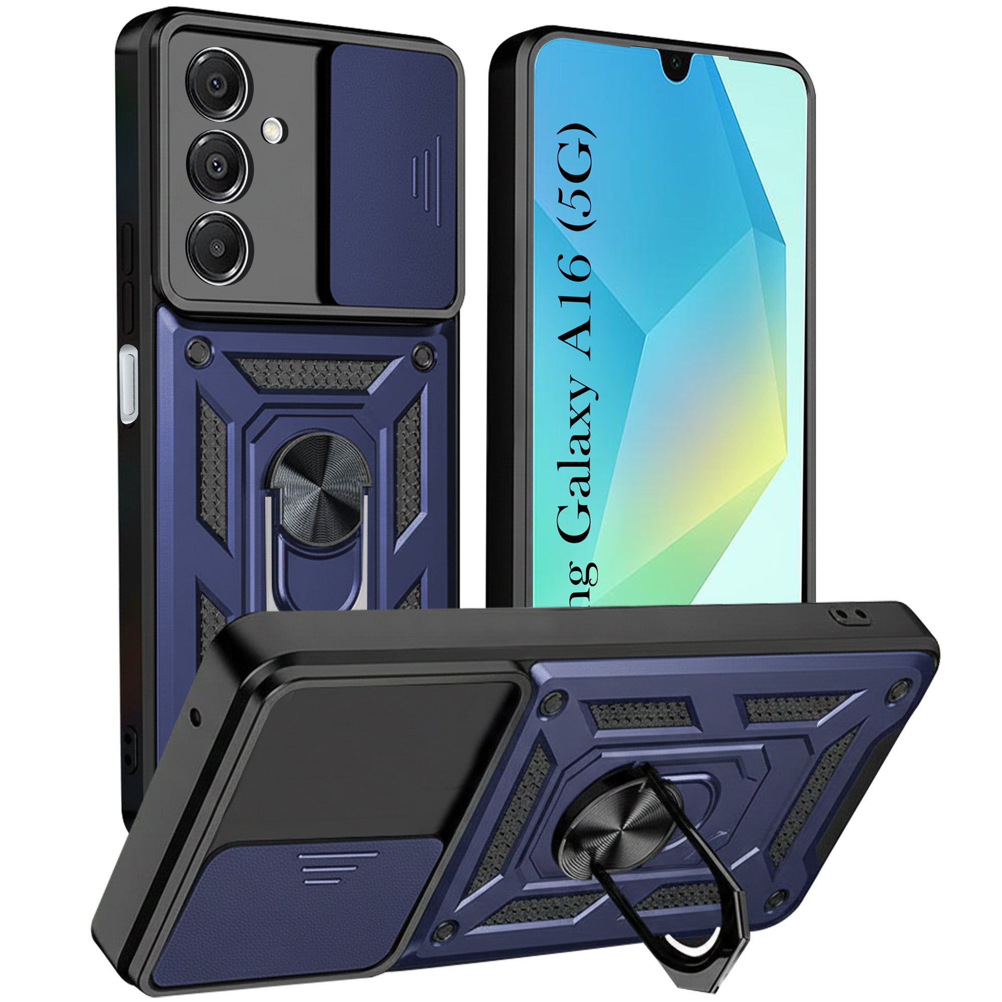 For Samsung Galaxy A16 5G Back Cover Case (Hybrid Dual Armor Polycarbonate)