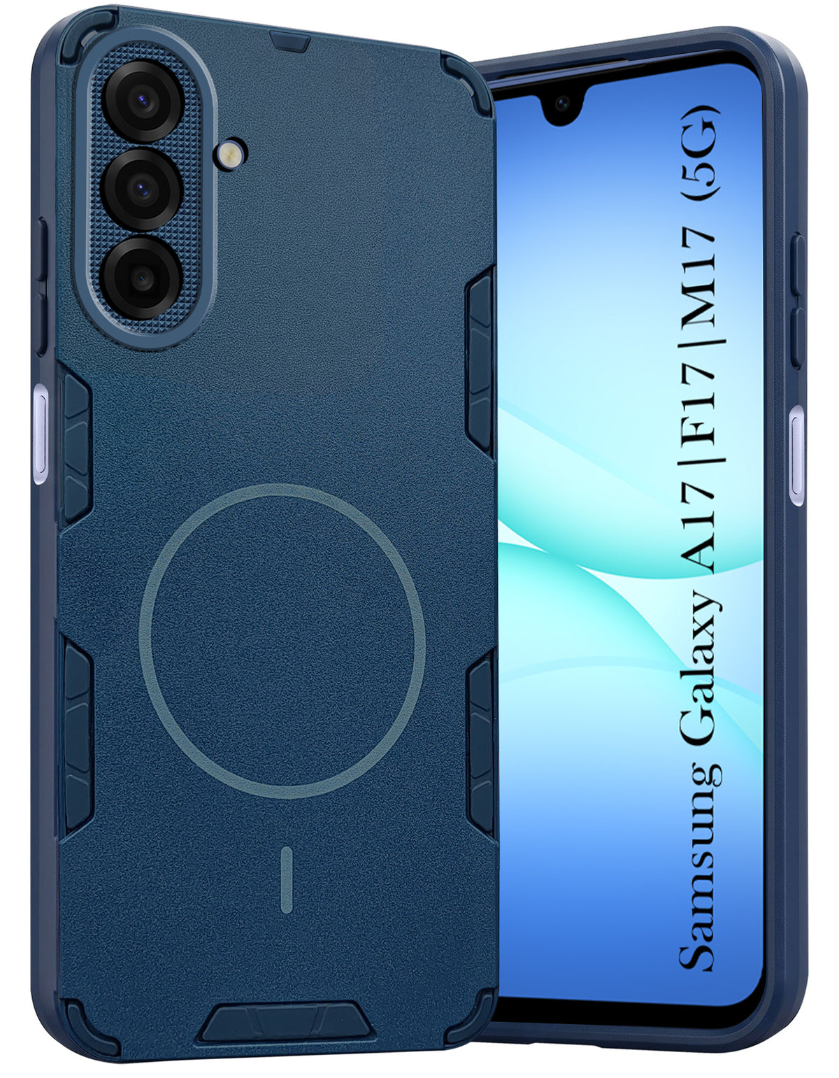 For Samsung Galaxy A17 | Samsung F17 | Samsung M17 5G Back Cover Case (Slim Hybrid Armor | Shockproof Camera Protection | Rugged Dual Layer)