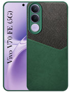 For Vivo V70 FE 5G Back Cover Case (Dual PU Leather Stitch | Professional Minimalist | Soft and Flexible)