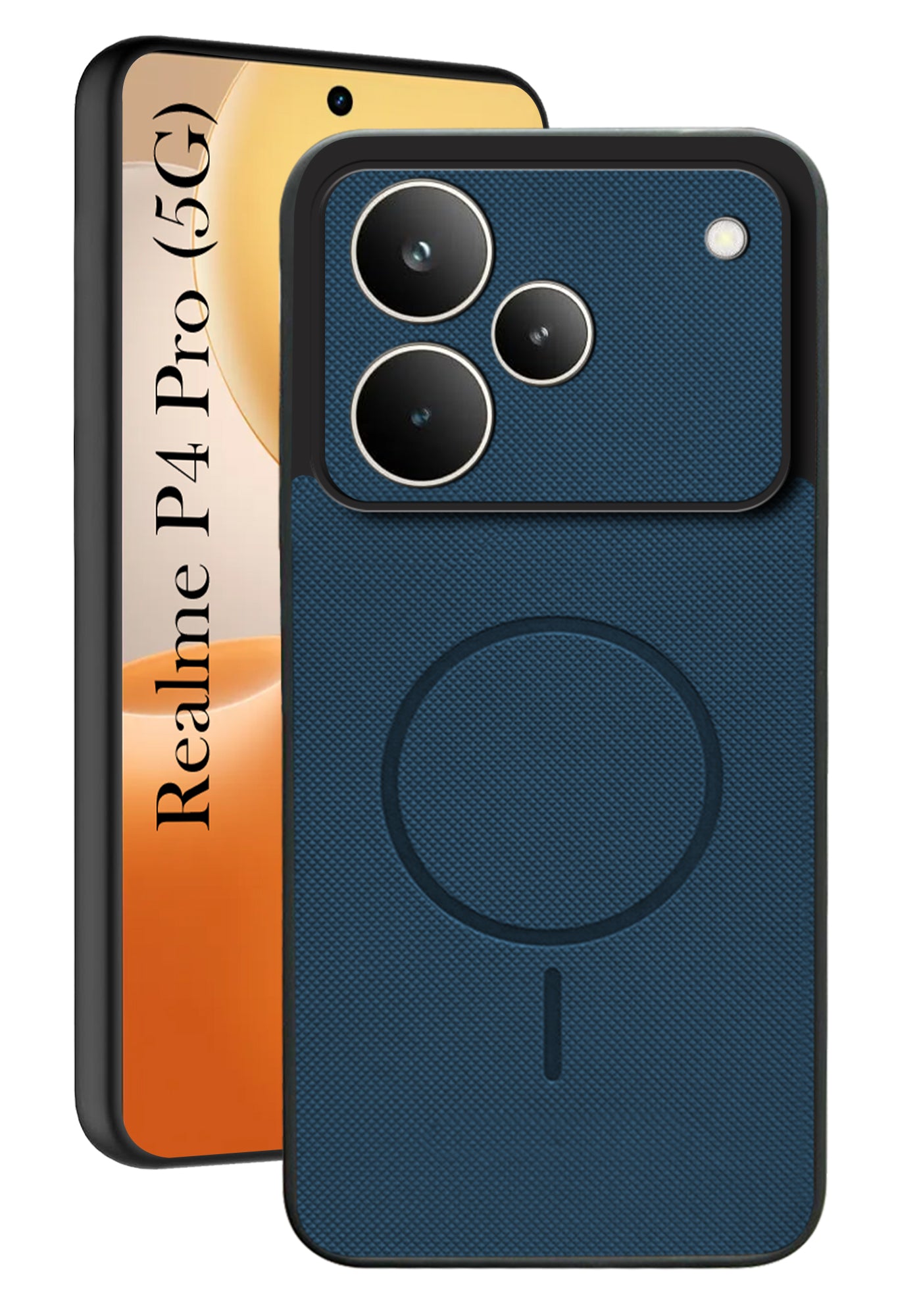 For Realme P4 Pro Back Cover Case PU Leather (Texture Grip Design | Professional Minimalist | Camera Protection | Soft and Flexible)