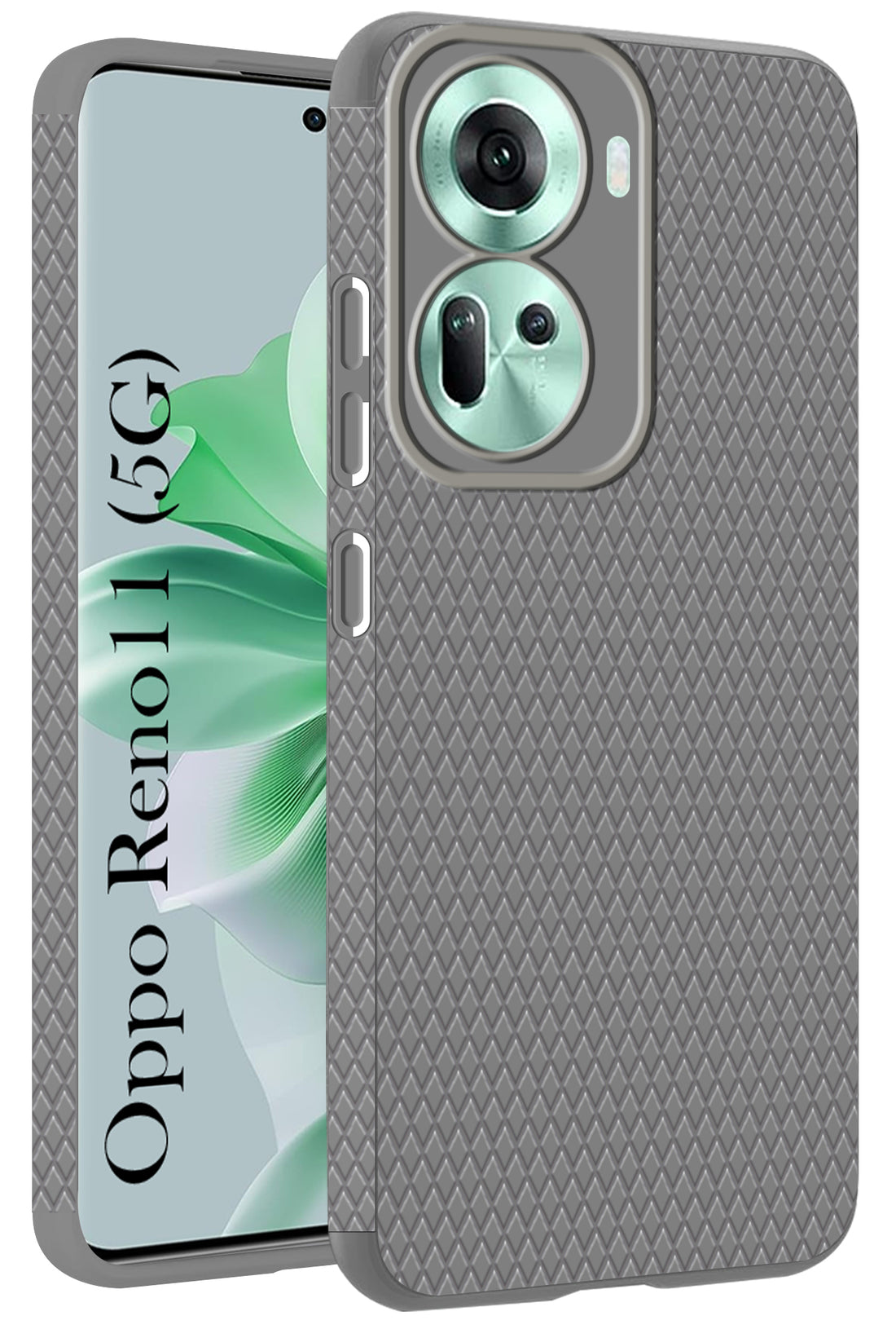 For Oppo Reno11 5G Back Cover Case (Liquid Silicone | Side Grip | Camera Protection)