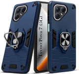 For Tecno Pova 7 5G Back Cover Case (Shockproof Dual Layer Polycarbonate |Ring Holder Kickstand)