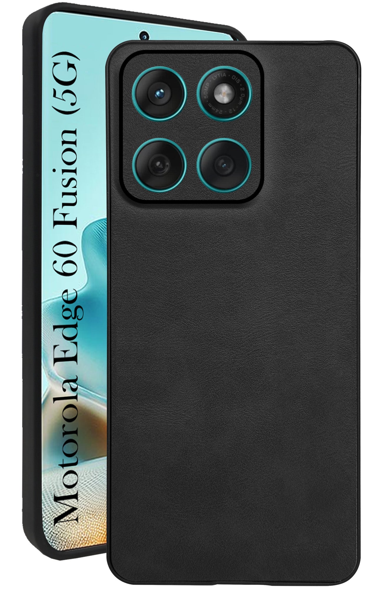For Motorola Moto Edge 60 Fusion Back Cover Case (Professional Vegan Leather | Camera Protection | Slim & Soft)