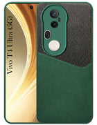 For Vivo T4 Ultra Back Cover Case (Dual PU Leather Stitch | Professional Minimalist | Soft and Flexible)