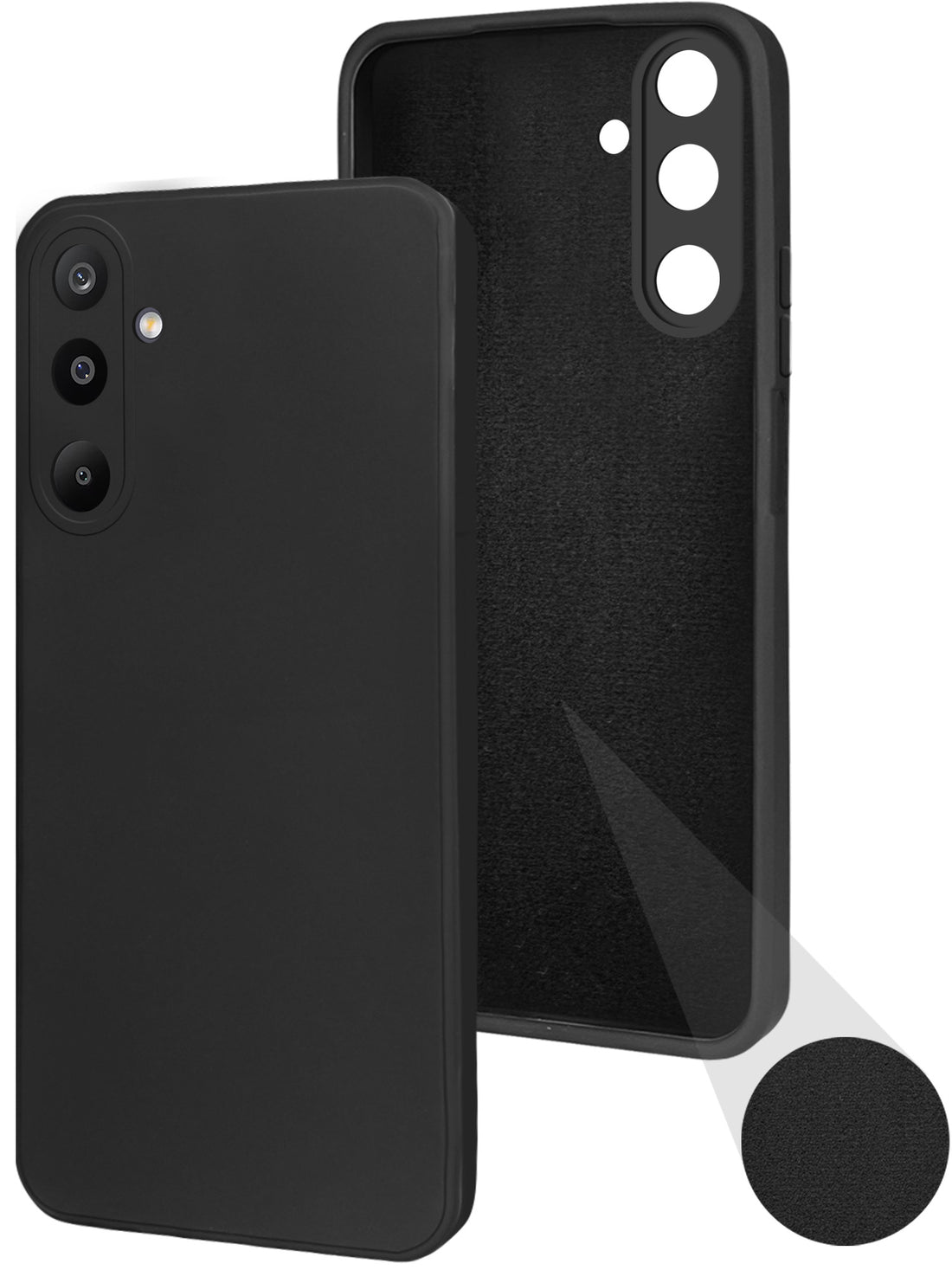 For Samsung Galaxy M16 5G | Samsung Galaxy F16 Back Cover Case (Matte Finish Silicone with Inside Fiber cloth)