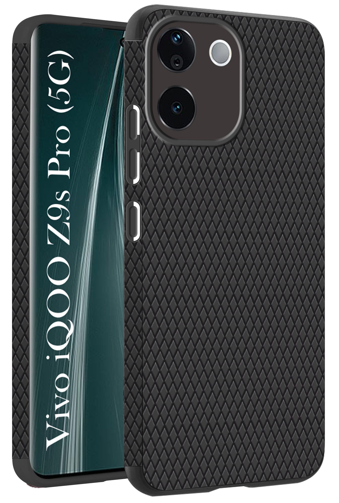 For Vivo iQOO Z9s Pro Back Cover Case (Liquid Silicone | Side Grip | Camera Protection)