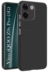 For Vivo iQOO Z9s Pro Back Cover Case (Liquid Silicone | Side Grip | Camera Protection)