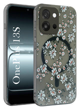 For OnePlus 13S Back Cover Case (Cute Floral Design | Flower Print for Girls | MagSafe Compatible Wireless Charging)